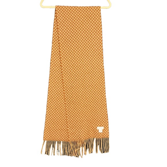 Jennifer Sun Accessories - Jennifer Sun 100% Merino Wool Wrap Shawl Scarf Color Brown Camel Chevron 76 in